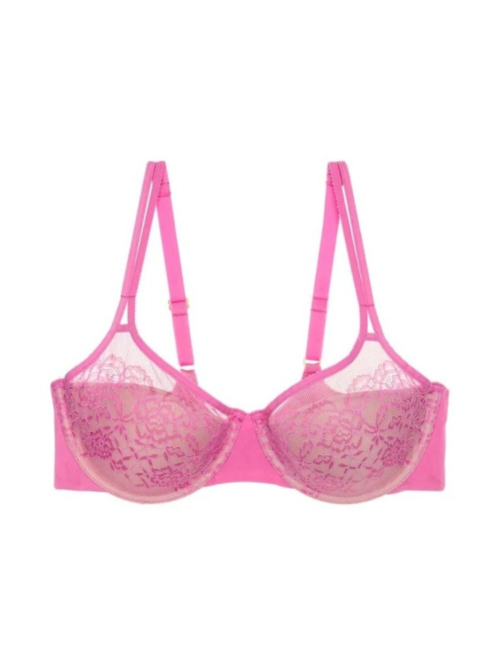 Natori 732342 Pink Graceful Full Fit Balconette Underwire Bra Size 32H NEW $72